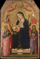Madonna und Kind mit St. Johannes dem Evangelisten